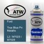 Preview: Ford, True Blue Pri Metallic, L2 / M7023 / M7029: 400ml Sprühdose, von ATW Autoteile West.